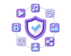 Digital security shield protecting various online services and data