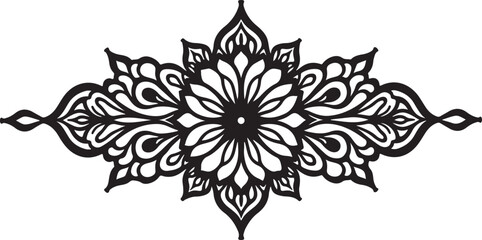 "Mandala Flower Laser Cut SVG Bundle – Intricate Floral Silhouette Designs"