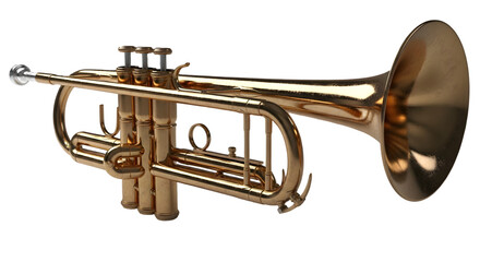Fototapeta premium Gold trumpet instrument