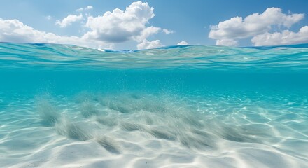 Obraz premium 水面と砂の交響曲