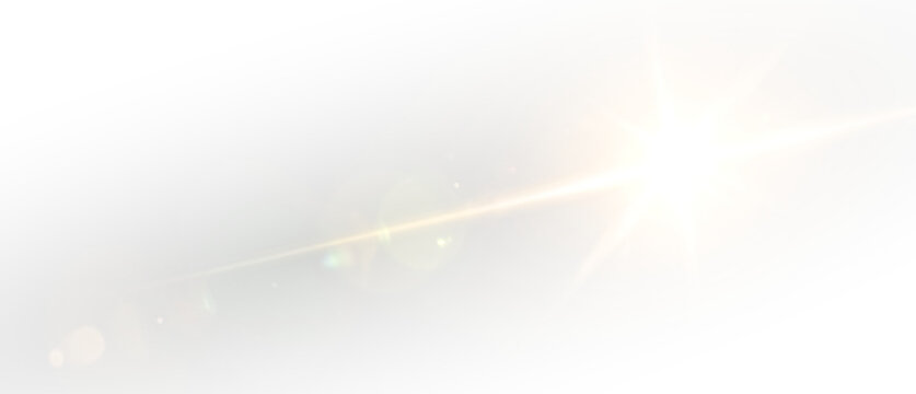 Transparent Sun Ray PNG for Abstract Backgrounds