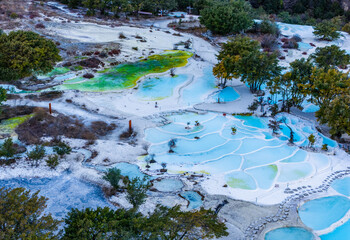 Aerial view of Baishuitai in Shangri-La, Yunnan	

