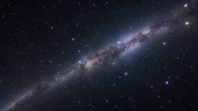 Cosmic Vista: A breathtaking view of the Milky Way stretches across the dark expanse of the night sky, its myriad stars and celestial wonders create an immersive sense of wonder.