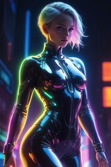 young woman dancing in nightclub