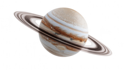 the planet Jupiter with rings, jpeg, png, transparent