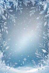 christmas background with snowflakes