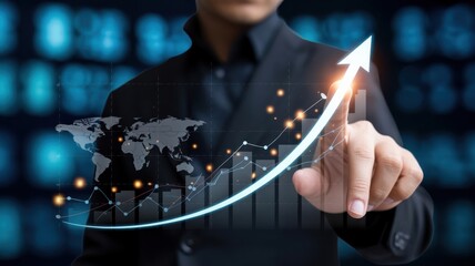 Business growth and financial success driven by technology