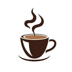 Obraz premium A warm comforting cup of coffee steaming gently on a dark background in a on transparent background