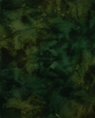 Watercolor background in dark green painting with gradient painted texture and grunge in abstract design, pastel green backgrounds or paper banner 