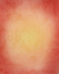 Watercolor background in yellow and red painting with gradient painted texture and grunge in abstract design