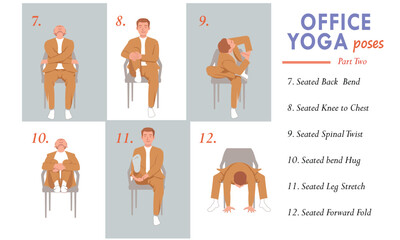 Office Yoga Poses Set for Workplace Wellness part two