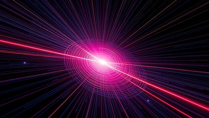 Concentric magnetic field lines of pure light warping space around a laser beam.