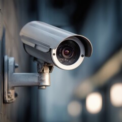 Close-up of a security camera, emphasizing its role in surveillance and crime prevention
