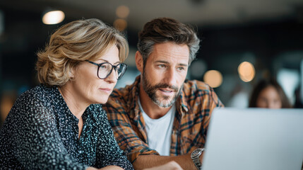 Collaborative business meeting between professionals in a modern office focused on technology and innovation engaging discussion in a productive environment
