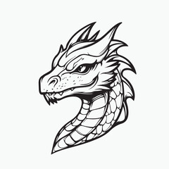 dragon head tattoo