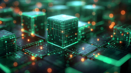 Futuristic Blockchain Data Cubes