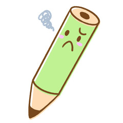 Sad Pencil Icon / 泣いている鉛筆のアイコン