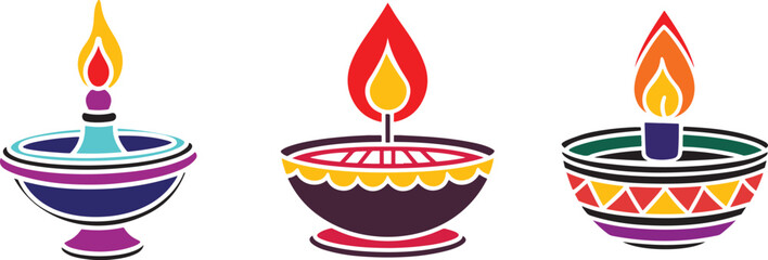 diwali candles Indian style