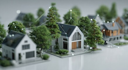3D model of a smart neighborhood