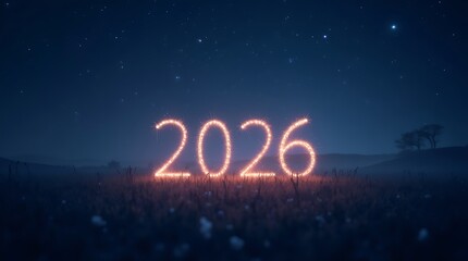 A calm and hopeful mood is conveyed by a background with soft gradients of midnight blue and purple