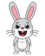 cute rabbit animal cartoon illustration