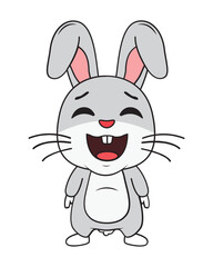 cute rabbit animal cartoon illustration