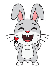 cute rabbit animal cartoon illustration
