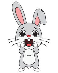 cute rabbit animal cartoon illustration