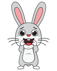 cute rabbit animal cartoon illustration