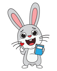 cute rabbit animal cartoon illustration