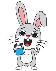 cute rabbit animal cartoon illustration