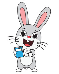 cute rabbit animal cartoon illustration