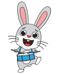 cute rabbit animal cartoon illustration