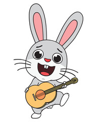 cute rabbit animal cartoon illustration