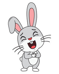 cute rabbit animal cartoon illustration