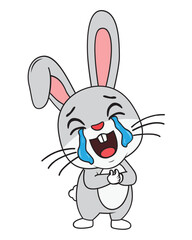 cute rabbit animal cartoon illustration
