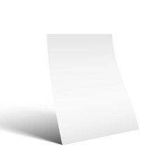 3D Clear Paper A4 Sheet With Shadow