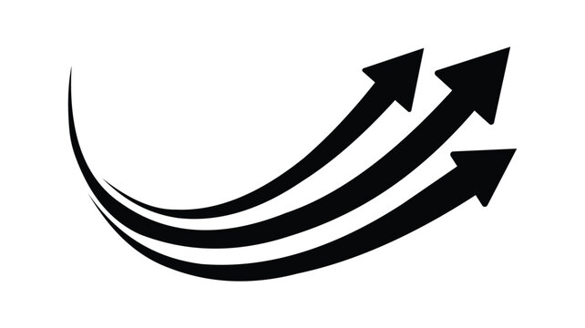 arrow indication statistic. Trade infographic. Profit arow Vector illustration