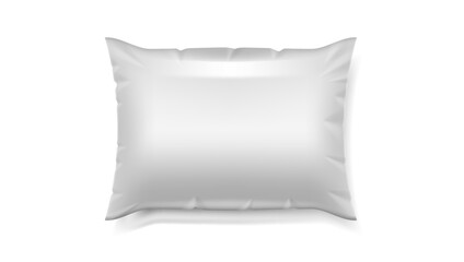 Food Snack Pillow Bag On White Background
