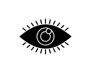 creative details Outline eye icon vector illustration.