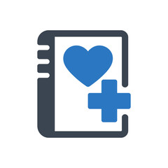 Fototapeta premium Medical History Icon Isolated On White Background