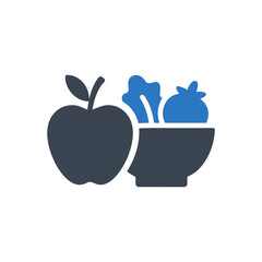 Healthy Diet Icon Isolated On White Background