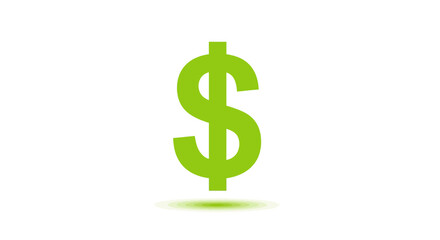 Obraz premium Striking green dollar sign, a universal symbol of financial transactions and economic growth, representing monetary value, wealth, and payment solutions.