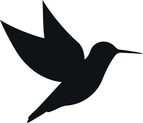 Silhouette dove bird vector illustration with flying pigeon peace symbol design