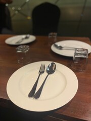 table setting for dinner