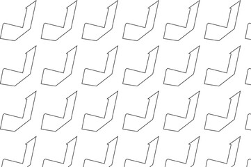 Seamless Pattern of Abstract Angled Arrows 