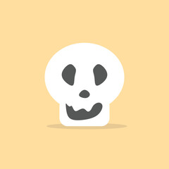 design about halloween skull icon concept