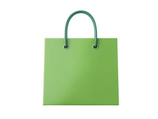 colorful shopping bag isolated on transparent background, Clipart png