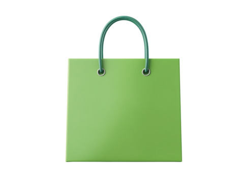 colorful shopping bag isolated on transparent background, Clipart png