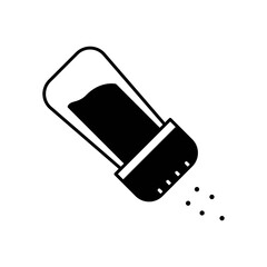 Salt Seasoning Fill Icon: Food and Cooking Ingredient